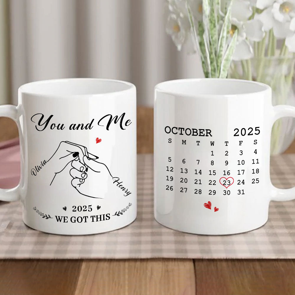Custom Anniversary Keepsake Gifts For Couple • The Day We Chose Us - Personalized Coffee Mug