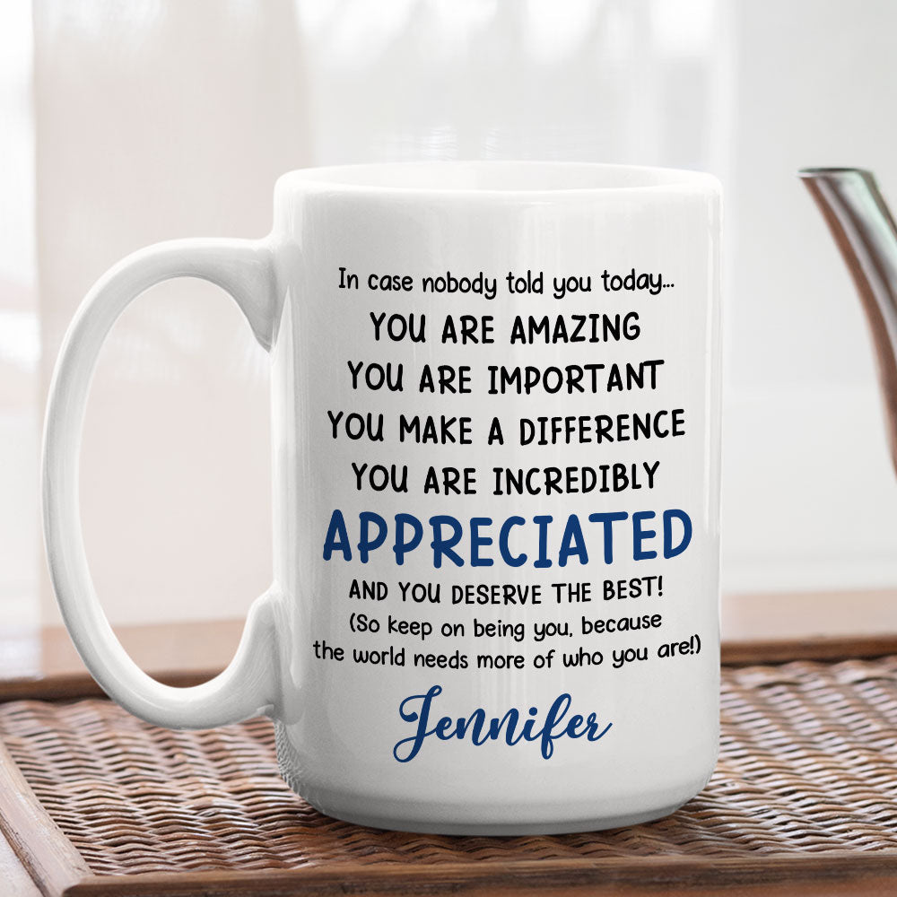Custom Best Friend, Christmas & Birthday Friendship Keepsake Gift • You Deserve The Best - Personalized Coffee Mug