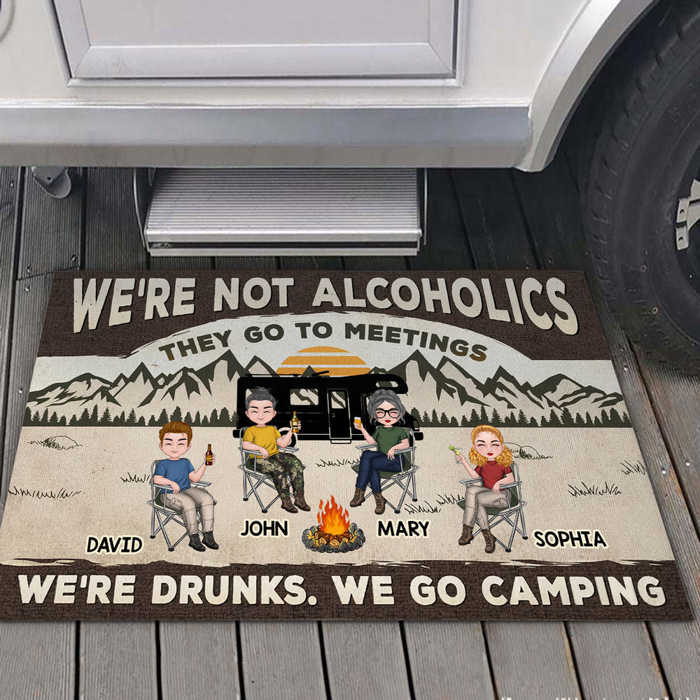 We Are Not Alcoholics - Personalized Doormat