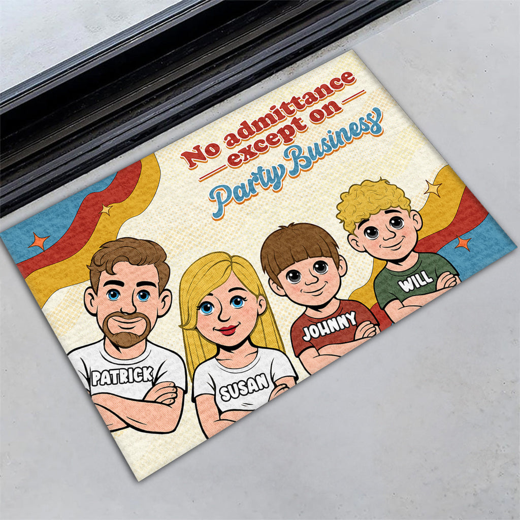Come Bearing Party Snacks - Personalized Doormat