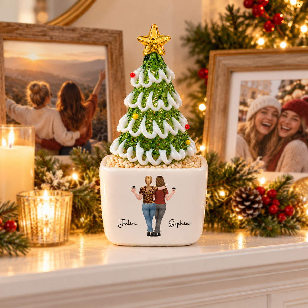 My Unpaid Therapist - Personalized Glass Christmas Tree