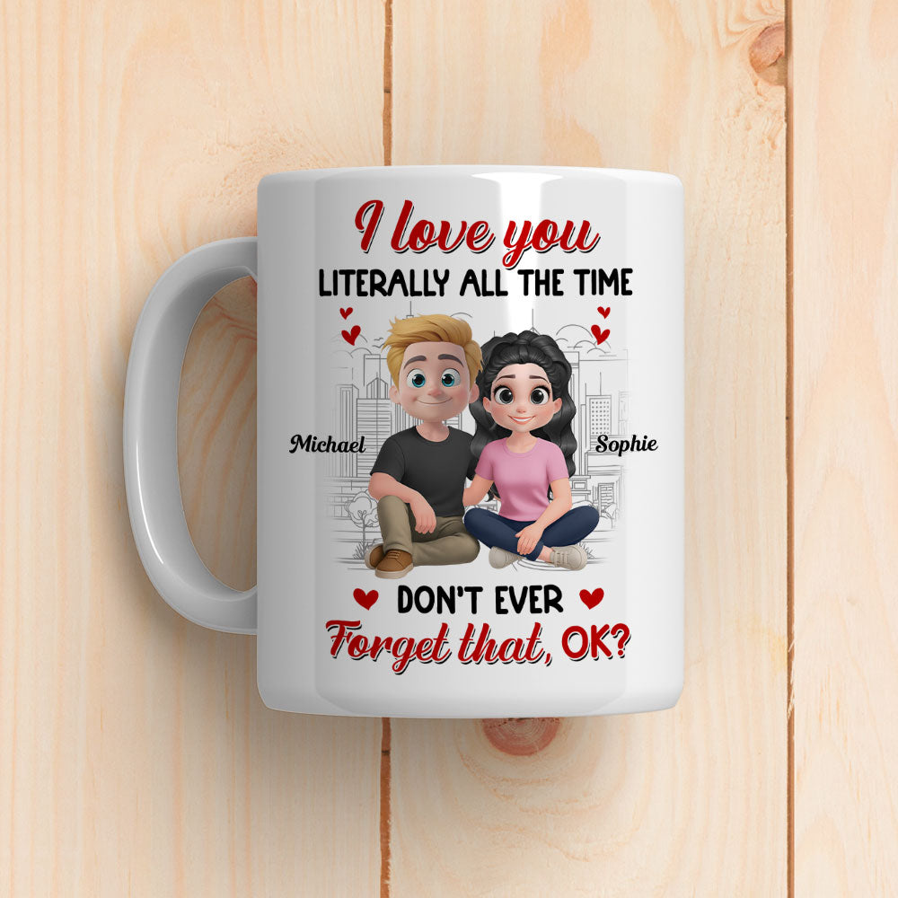 Custom Anniversary Keepsake Gifts For Couple • My Love Never Takes Breaks - Personalized Coffee Mug