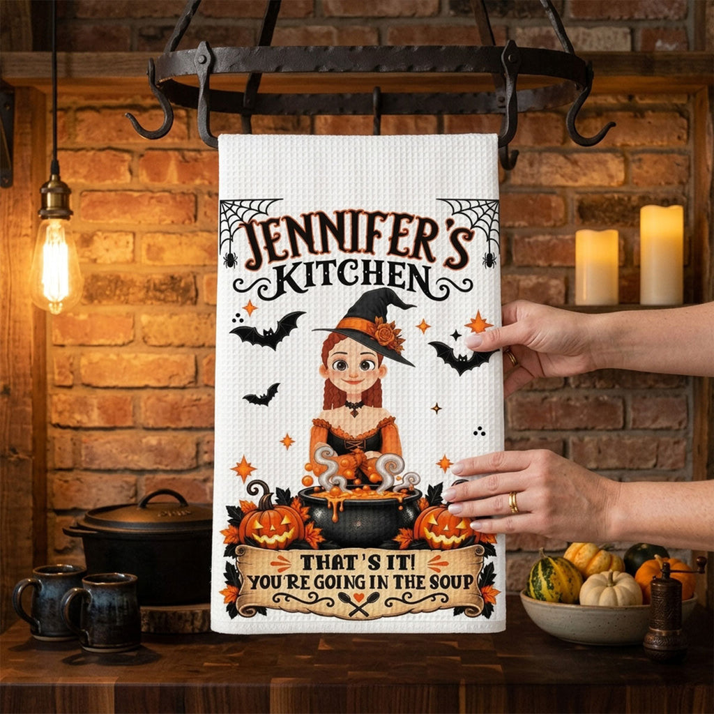 Stirring Up Some Magic - Personalized Kitchen Towel
