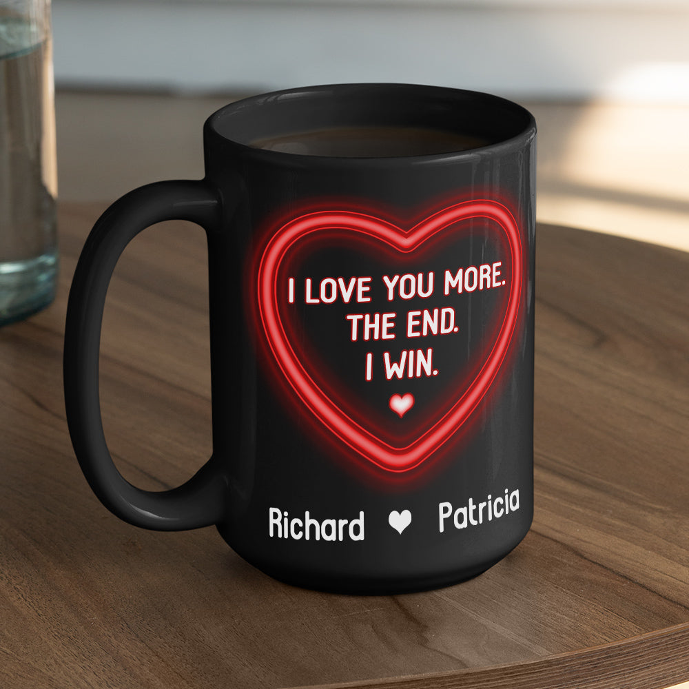 Custom Anniversary Keepsake Gifts For Couple • I Love You More Forever - Personalized Coffee Mug