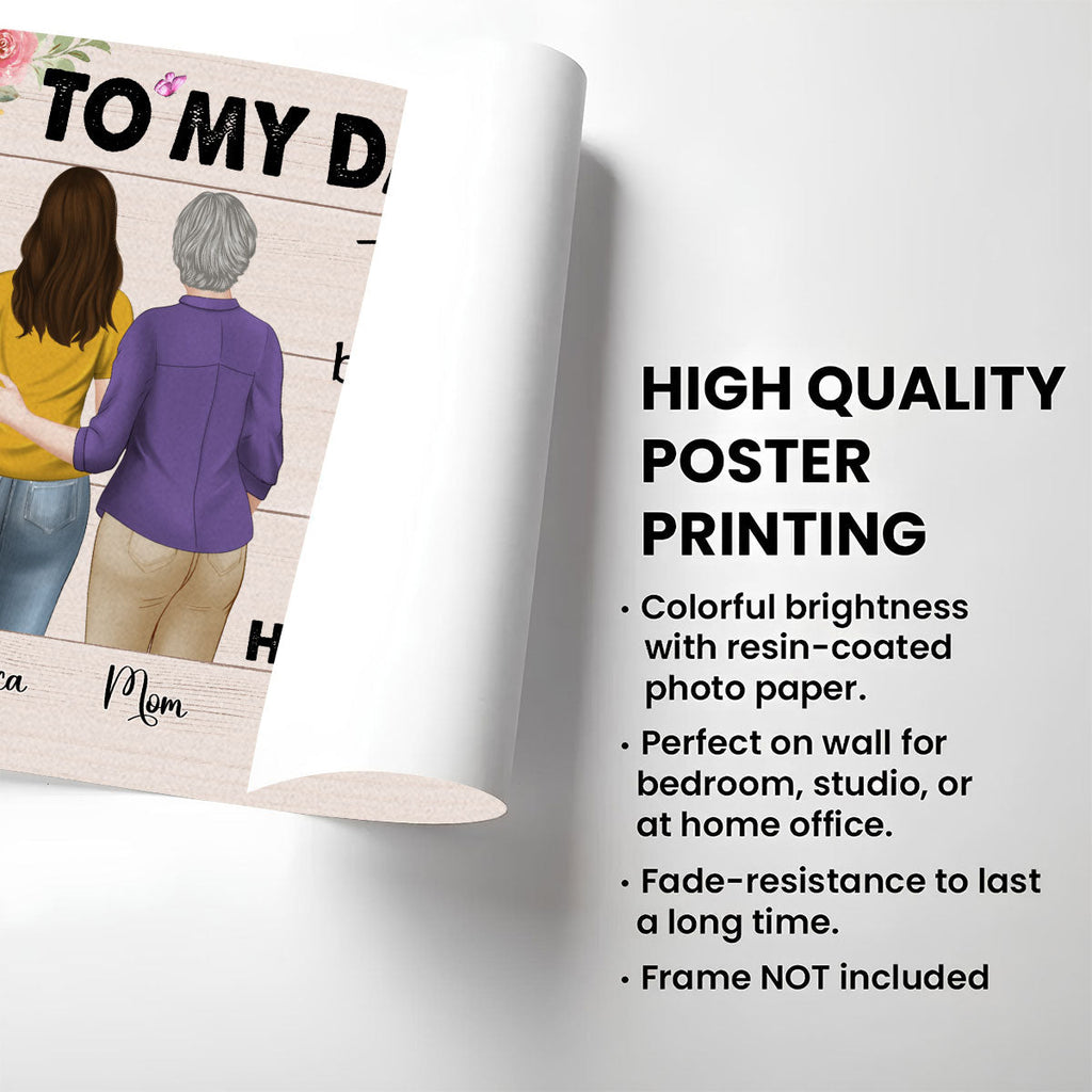 To My Daughter - Personalized Poster