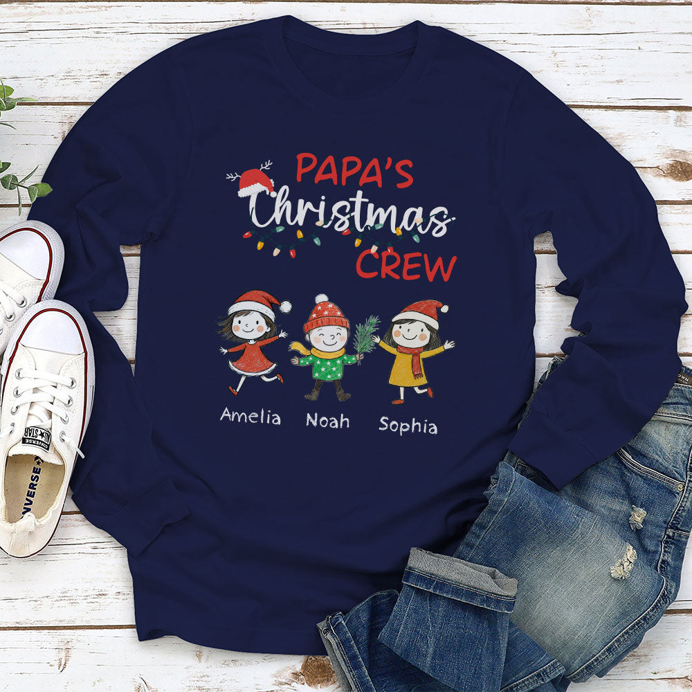 Custom Christmas & Birthday Gift for Grandpa • Grandpa Christmas Crew Always Ready - Personalized Shirt