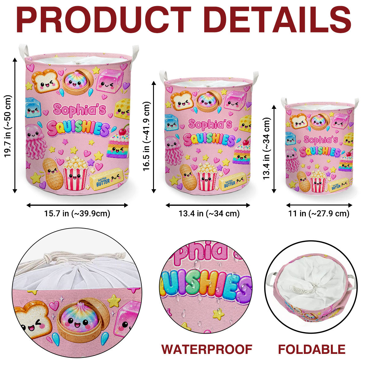 Squishy Love Lives Right Here - Personalized Basket