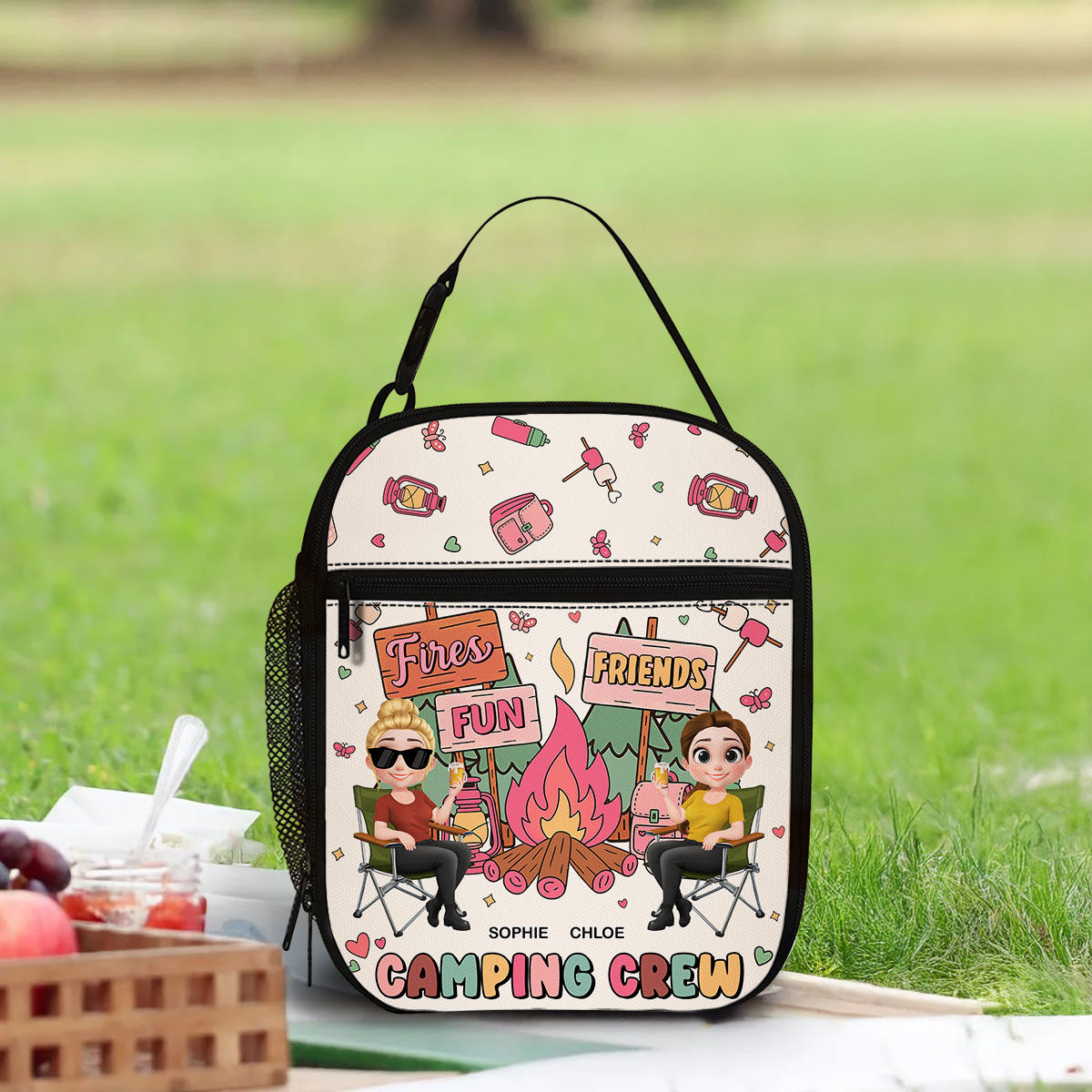 Camping Crew - Personalized Insulated Lunch Bag