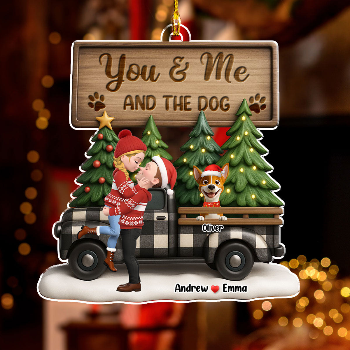 Custom Keepsake Christmas Ornament •  Our Little Family - Personalized Acrylic Ornament