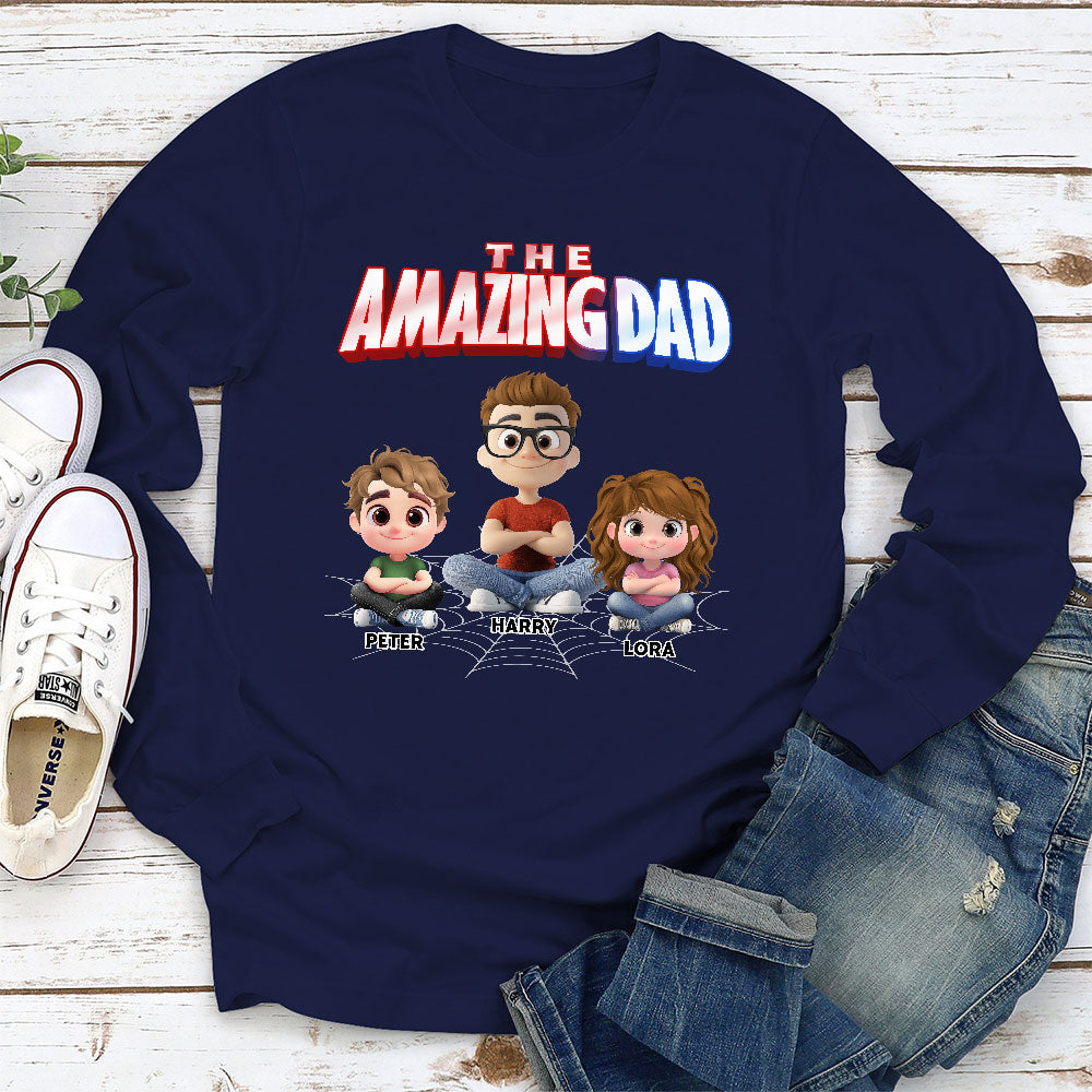 Custom Father's Day, Special Gift for Dad & Grandpa • The World Best Amazing Dad - Personalized Shirt