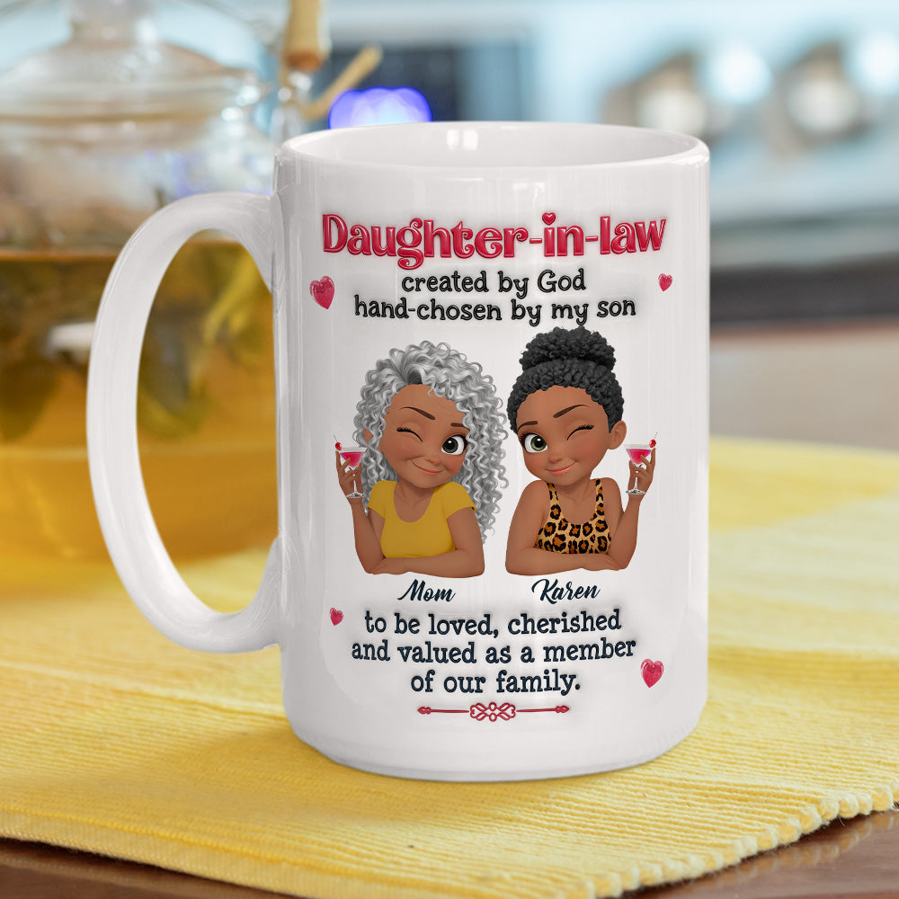 Custom Mother's Day Gift for Daughter • Forever Part Of Our Family - Personalized 3D Inflated Effect Mug