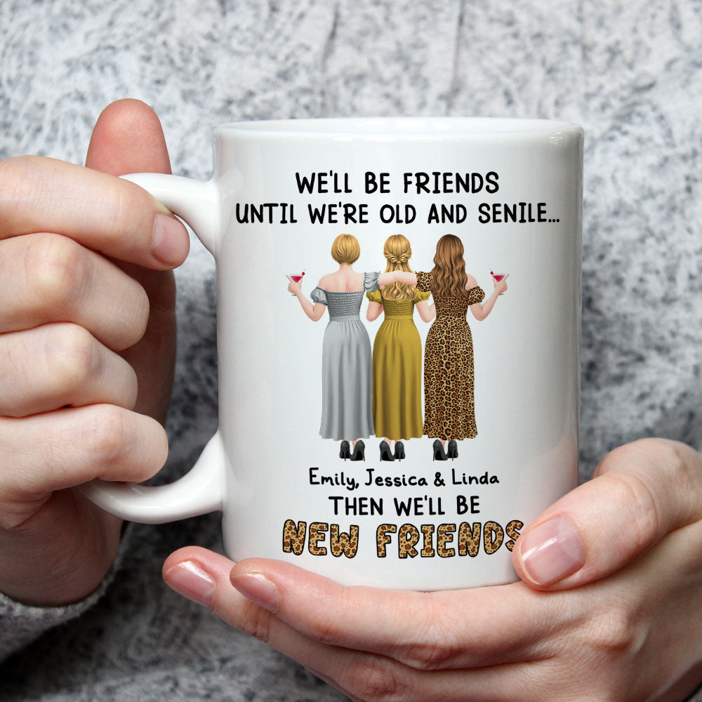 Custom Best Friend, Christmas & Birthday Friendship Keepsake Gift • New Friends - Personalized Coffee Mug