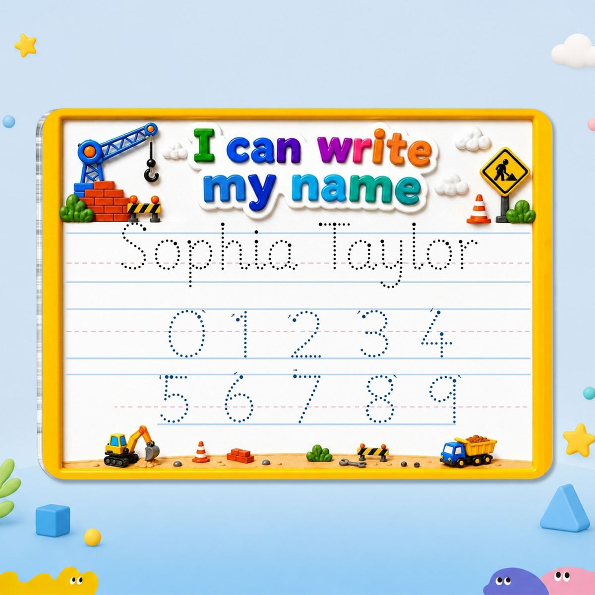 Write My Name - Personalized Acrylic Tracing Board
