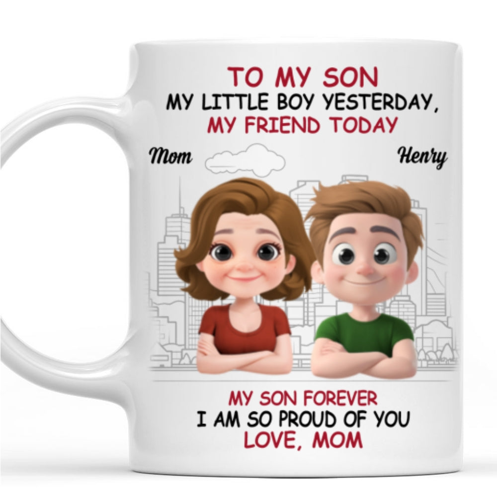 Custom Father's Day Gift For Son • Love You More Each Day Son - Personalized Coffee Mug