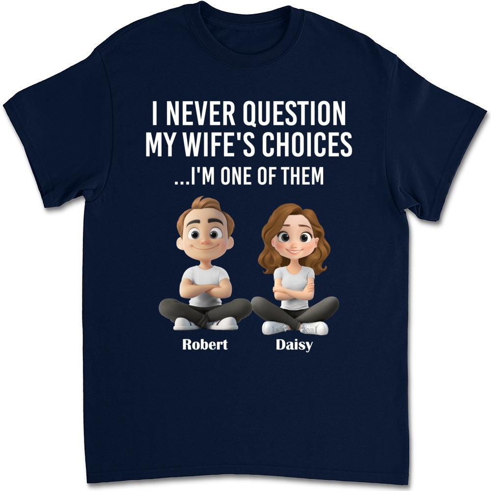 Custom Christmas Anniversary Keepsake Gifts For Husband • My Wife Choices - Personalized Shirt