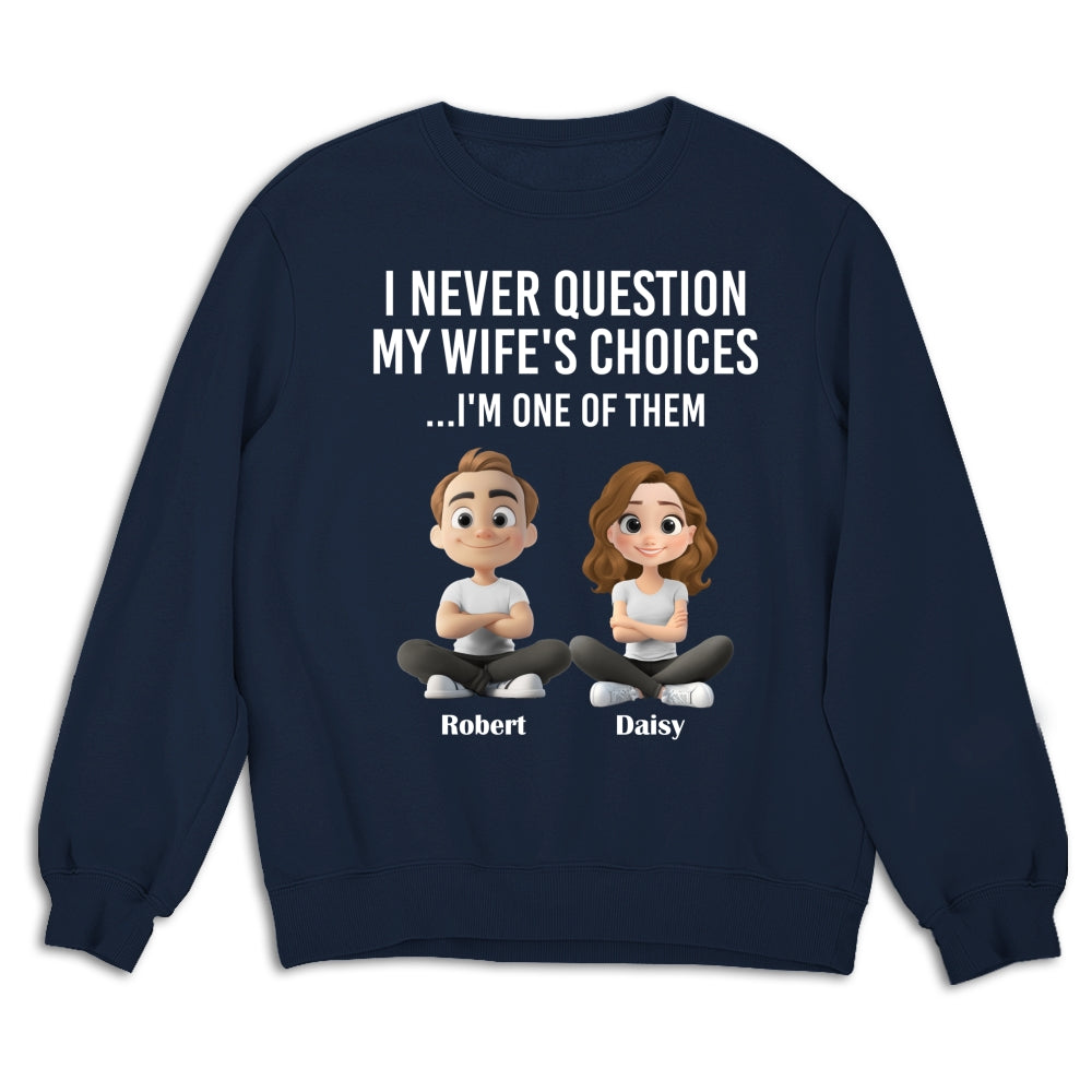 Custom Christmas Anniversary Keepsake Gifts For Husband • My Wife Choices - Personalized Shirt