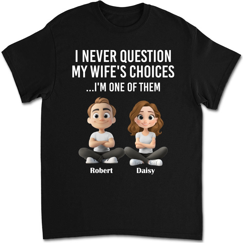 Custom Christmas Anniversary Keepsake Gifts For Husband • My Wife Choices - Personalized Shirt