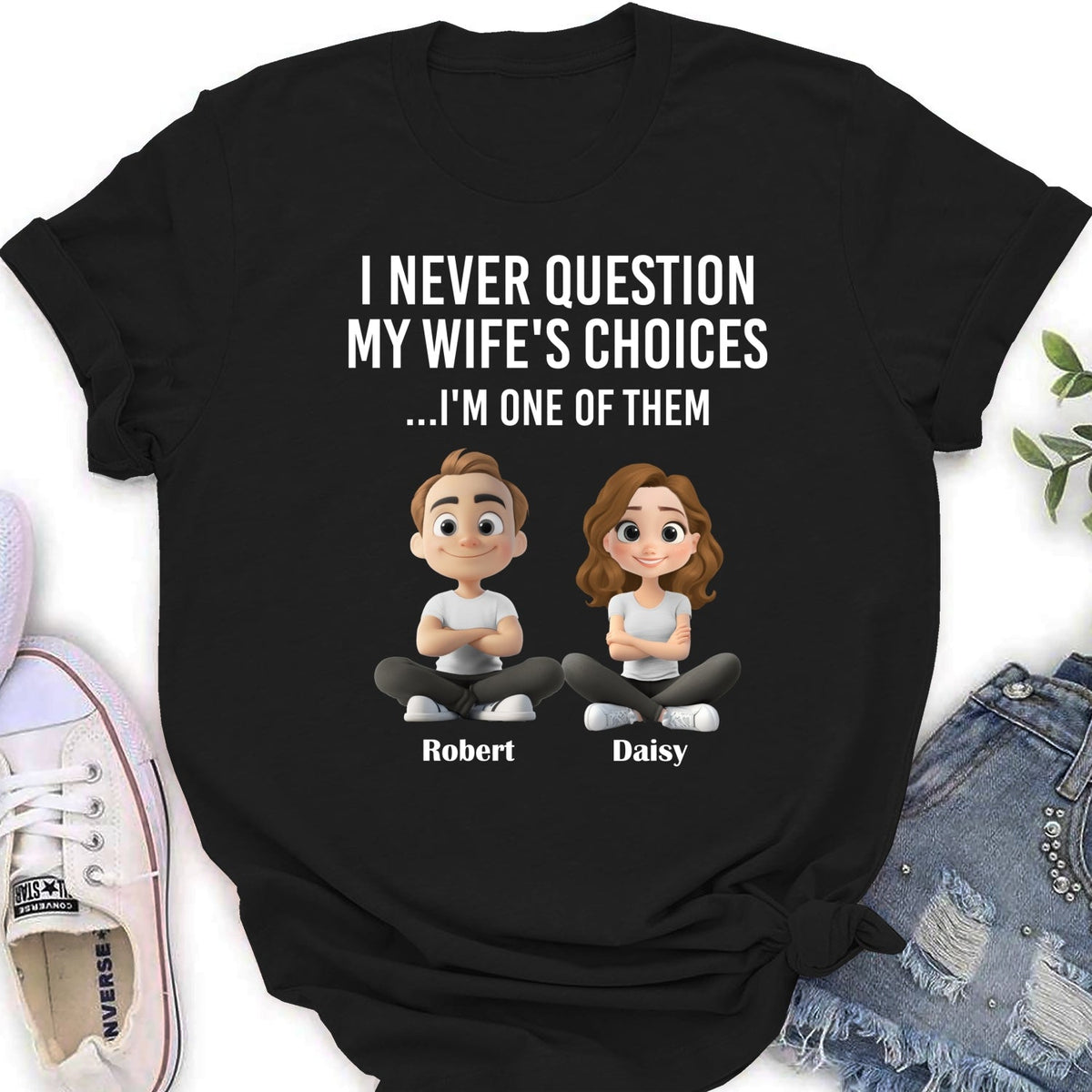 Custom Christmas Anniversary Keepsake Gifts For Husband • My Wife Choices - Personalized Shirt