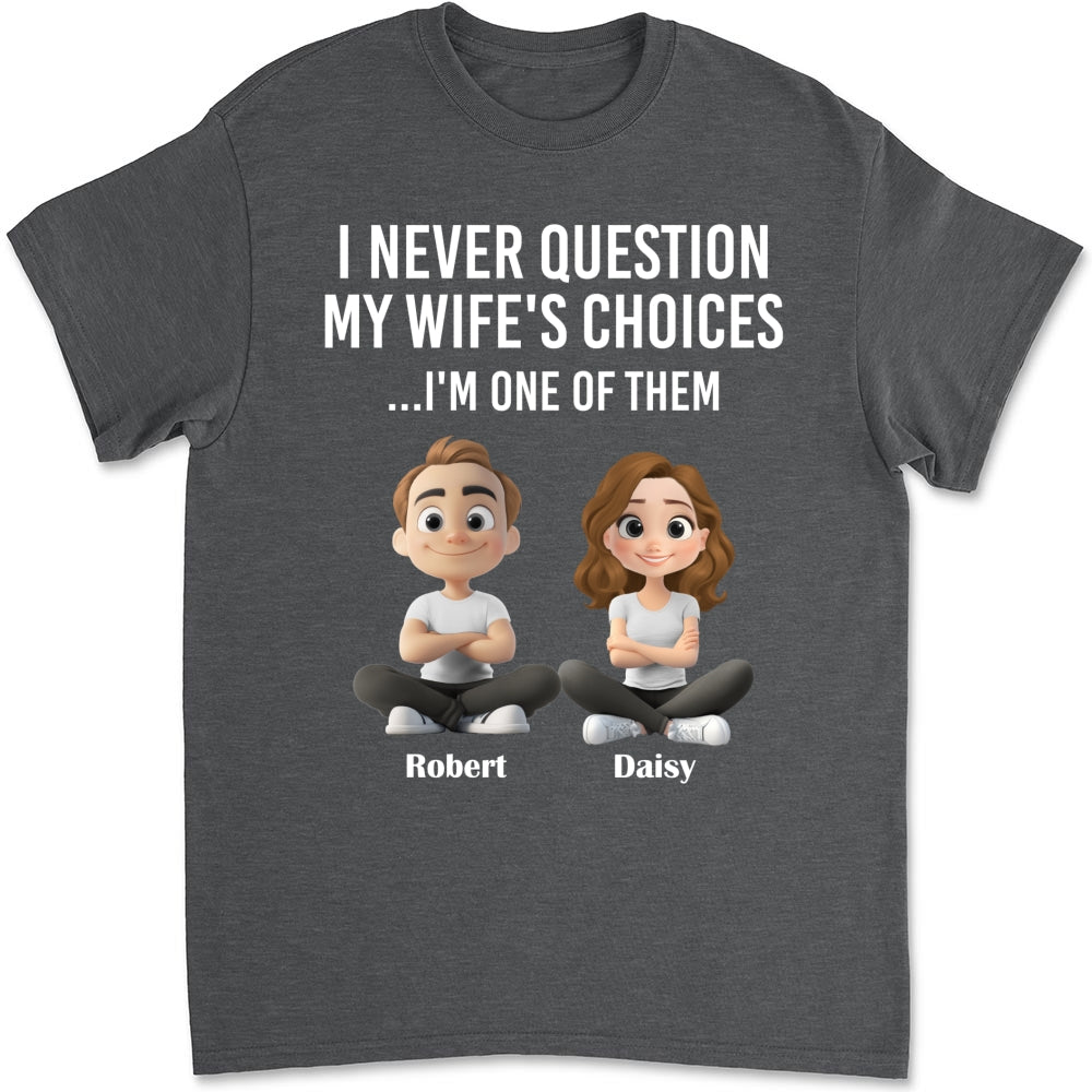 Custom Christmas Anniversary Keepsake Gifts For Husband • My Wife Choices - Personalized Shirt