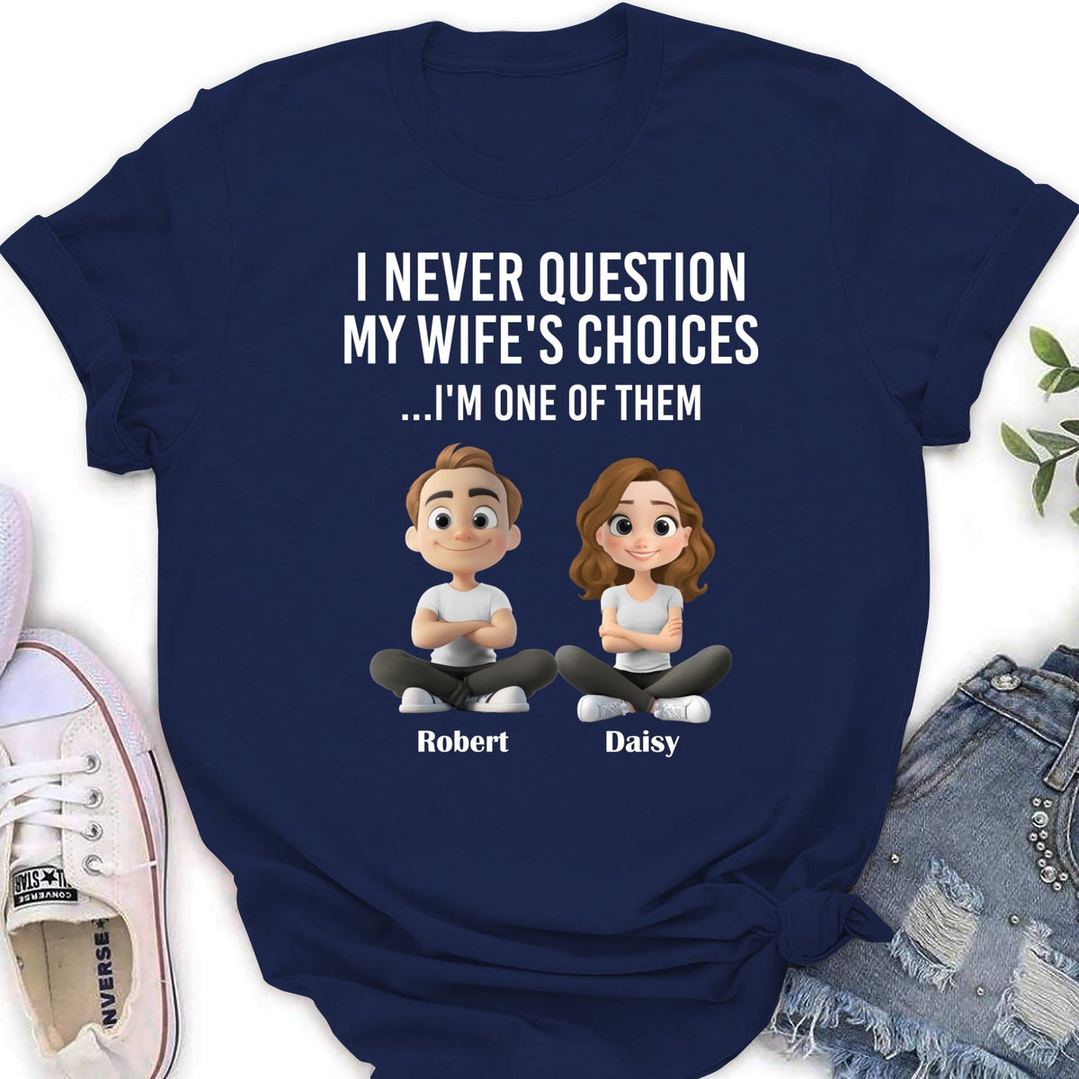 Custom Christmas Anniversary Keepsake Gifts For Husband • My Wife Choices - Personalized Shirt