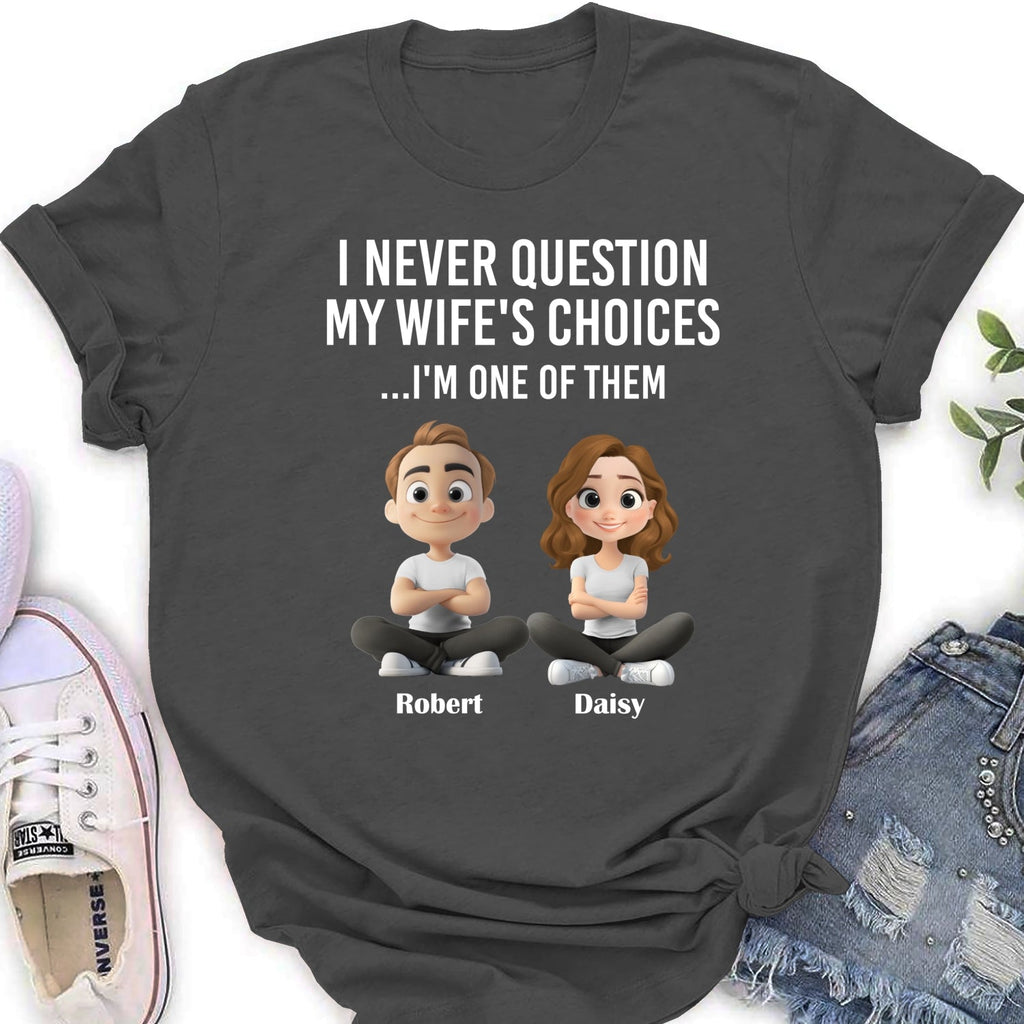 Custom Christmas Anniversary Keepsake Gifts For Husband • My Wife Choices - Personalized Shirt