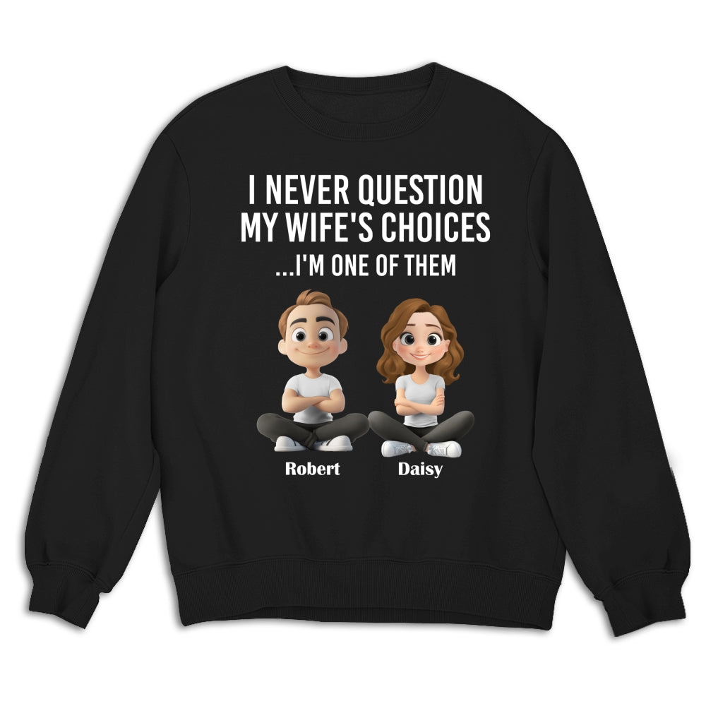 Custom Christmas Anniversary Keepsake Gifts For Husband • My Wife Choices - Personalized Shirt
