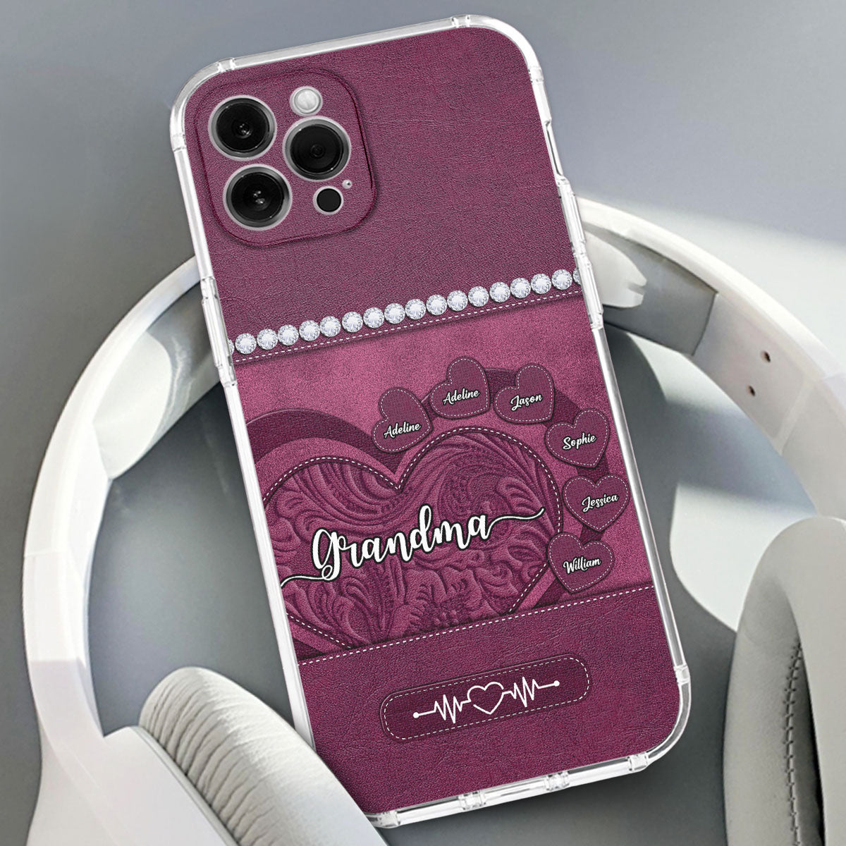 Floral Heart - Personalized Phone Case