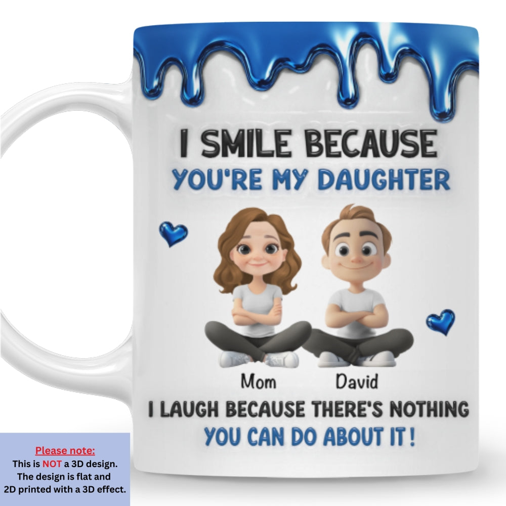 Custom Christmas & Birthday Gift for Son • Because You Are My Son - Personalized 3D Inflated Effect Mug