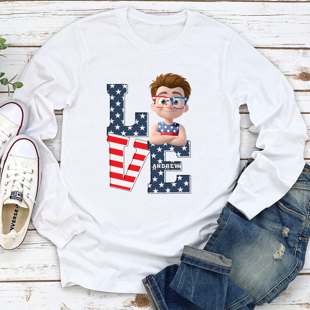 Custom Christmas & Birthday Keepsake Gift • Love Peace - Personalized Shirt