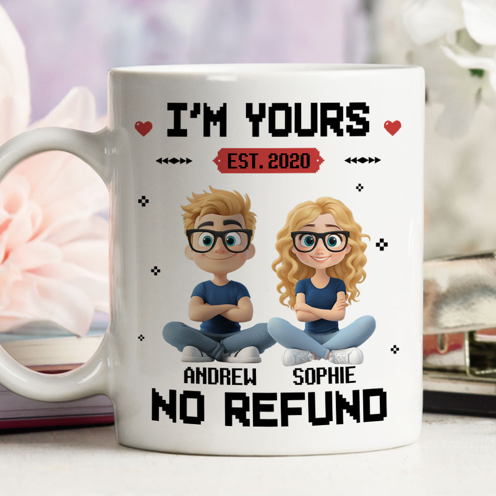 Custom Anniversary Keepsake Gifts For Couple • I Am Yours - Personalized Coffee Mug