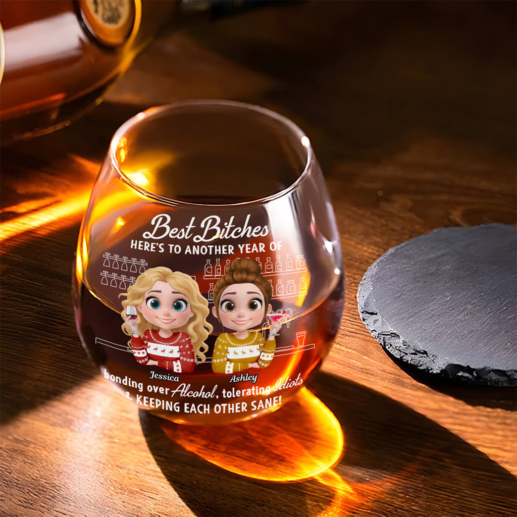 Together Through Every Little Thing - Personalized Wine Glass