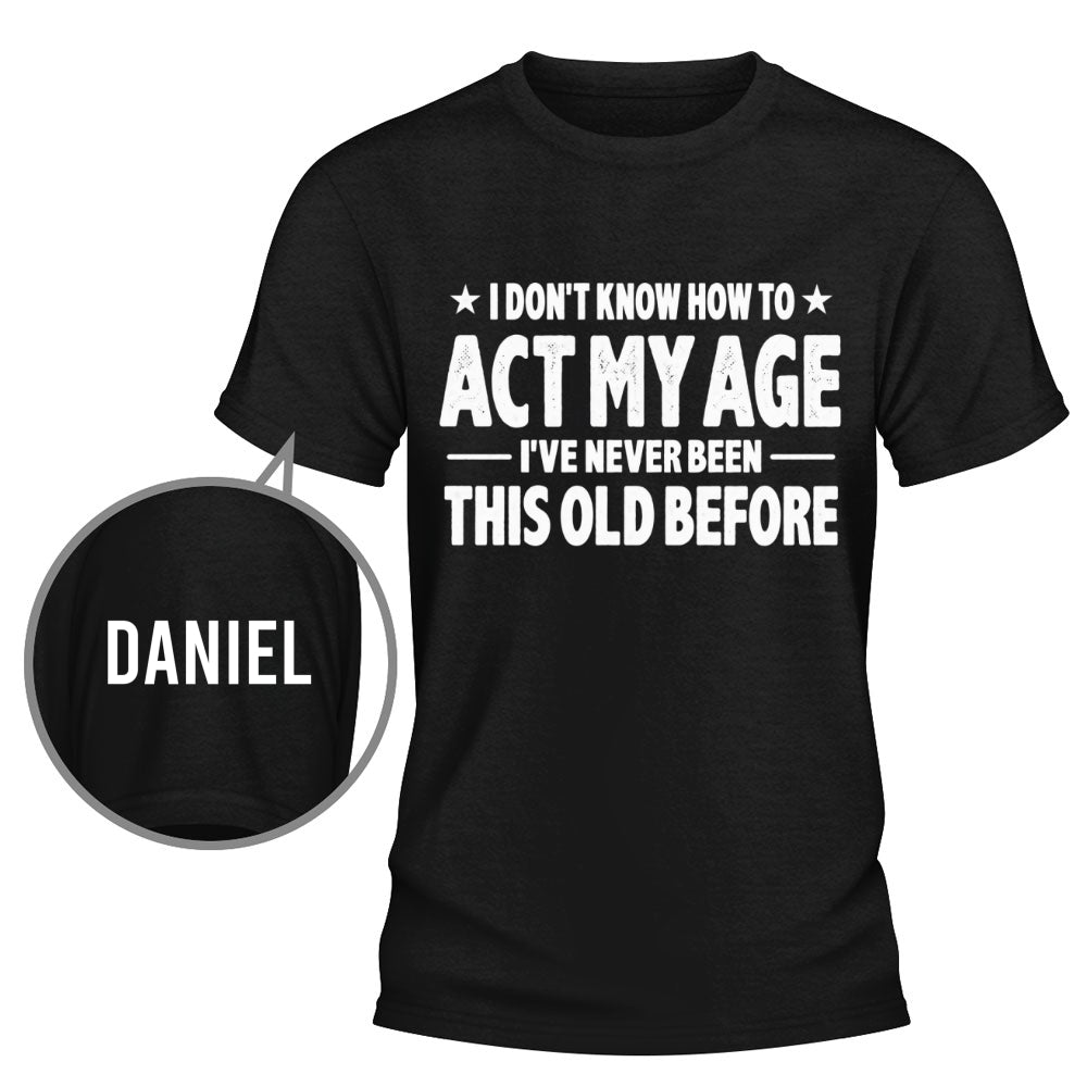 Custom Christmas & Birthday Gift for Dad, Grandpa • Doing My Best - Personalized Shirt With Design On Sleeve