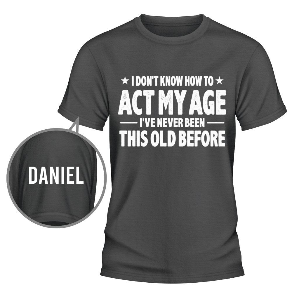 Custom Christmas & Birthday Gift for Dad, Grandpa • Doing My Best - Personalized Shirt With Design On Sleeve
