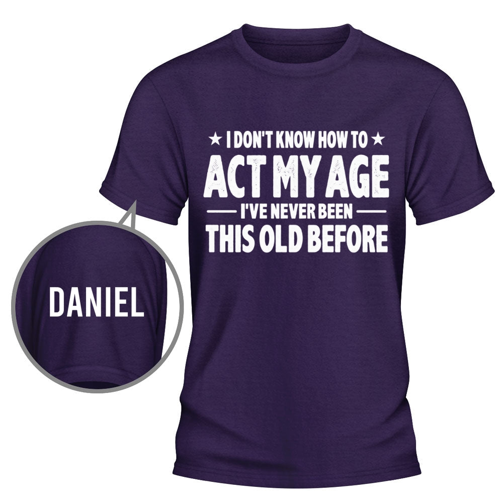 Custom Christmas & Birthday Gift for Dad, Grandpa • Doing My Best - Personalized Shirt With Design On Sleeve