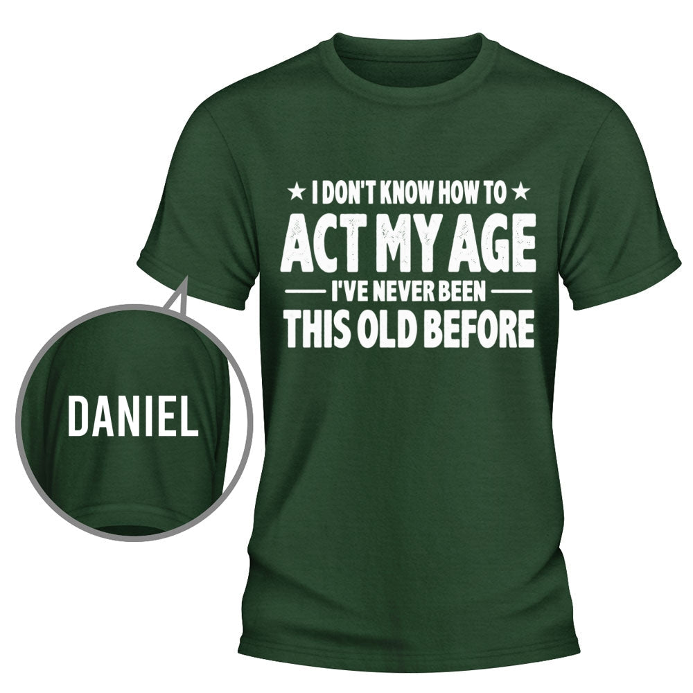 Custom Christmas & Birthday Gift for Dad, Grandpa • Doing My Best - Personalized Shirt With Design On Sleeve