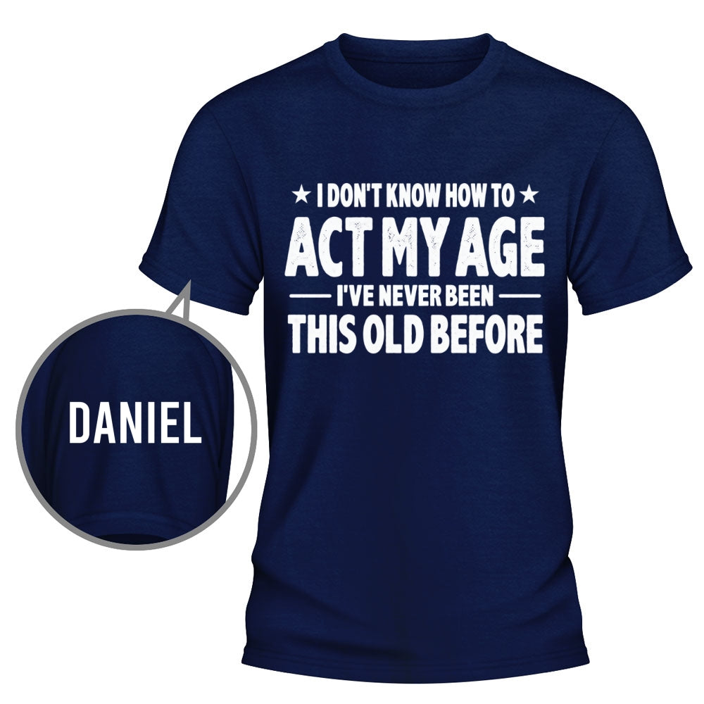 Custom Christmas & Birthday Gift for Dad, Grandpa • Doing My Best - Personalized Shirt With Design On Sleeve