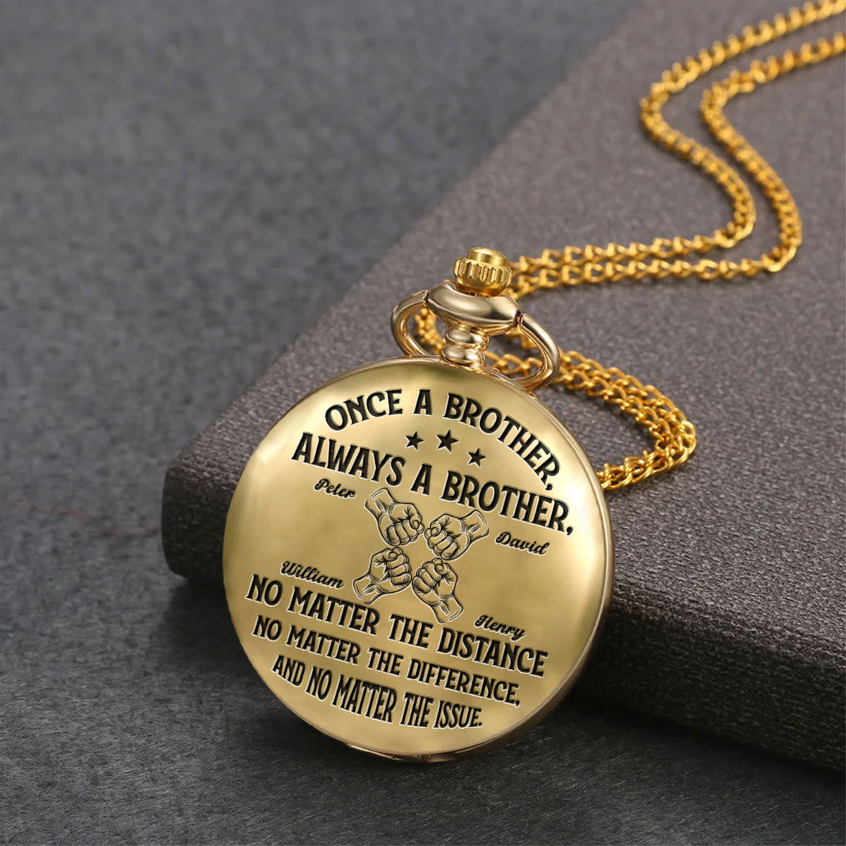Soulmate Best Friend - Personalized Pocket Watch