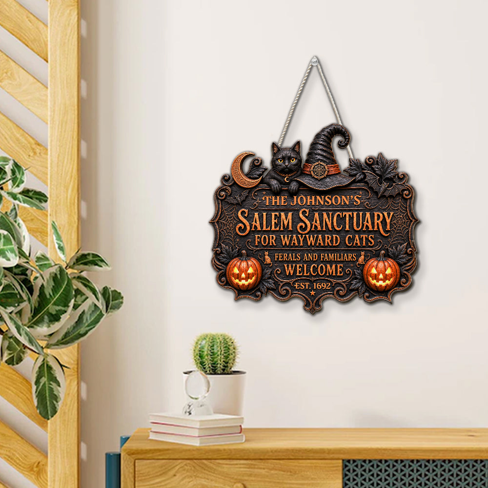 Salem Sanctuary - Personalized Wood Sign