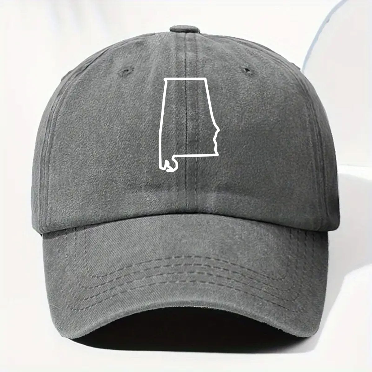 US State - Personalized Vintage Washed Denim Cap