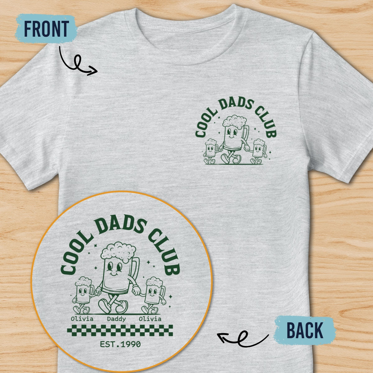 Custom Father's Day, Special Gift for Dad & Grandpa • Raising Kids Staying Cool - Personalized Shirt