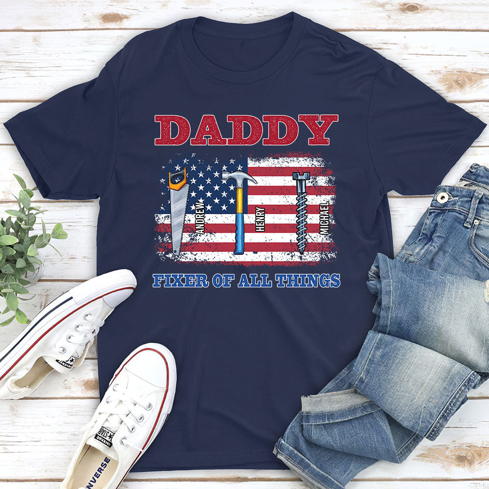 Custom Father's Day, Special Gift for Dad & Grandpa • Handy Dad Hero At Home - Personalized Shirt