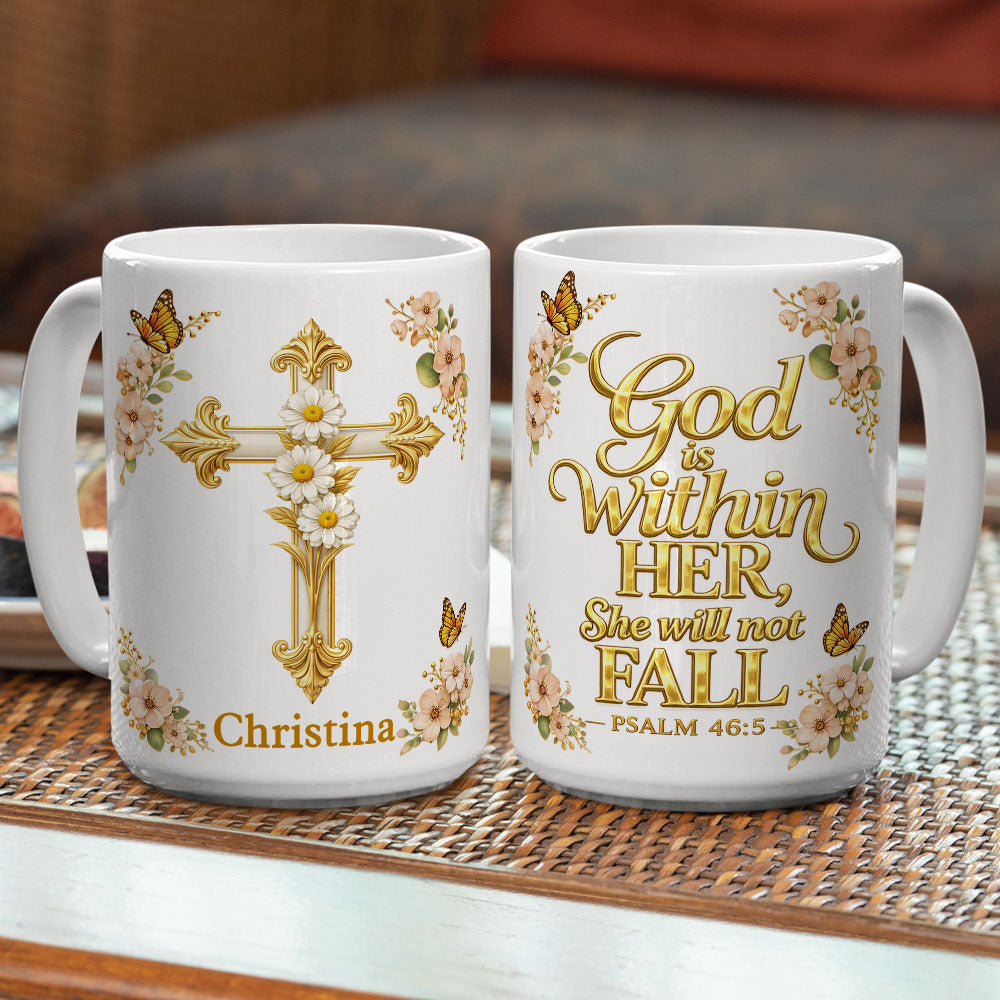 Custom Christmas & Birthday Gift for Daughter • You Will Not Fall - Personalized Coffee Mug