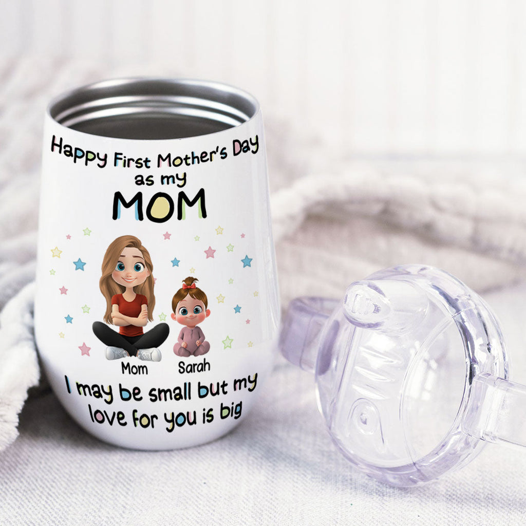 Our First Mother Day - Personalized Sippy Cup With Handles