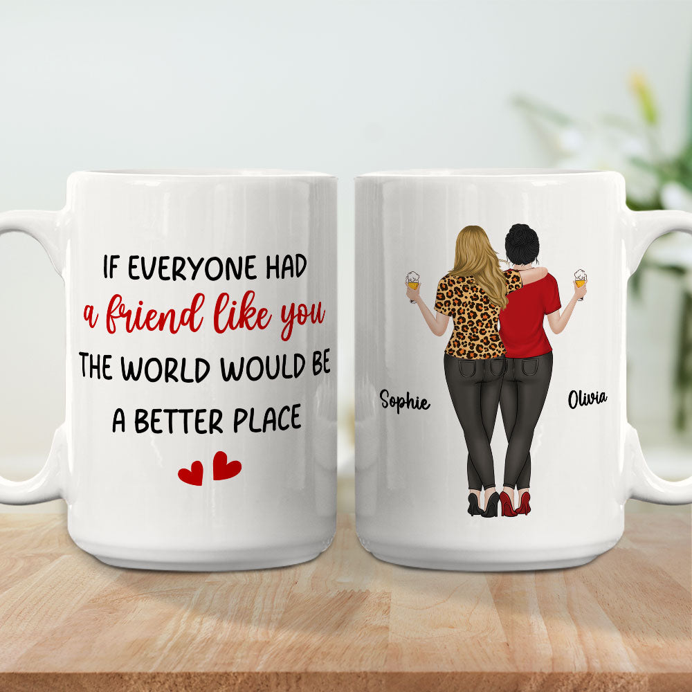 Custom Best Friend, Christmas & Birthday Friendship Keepsake Gift • Friends Like You - Personalized Coffee Mug