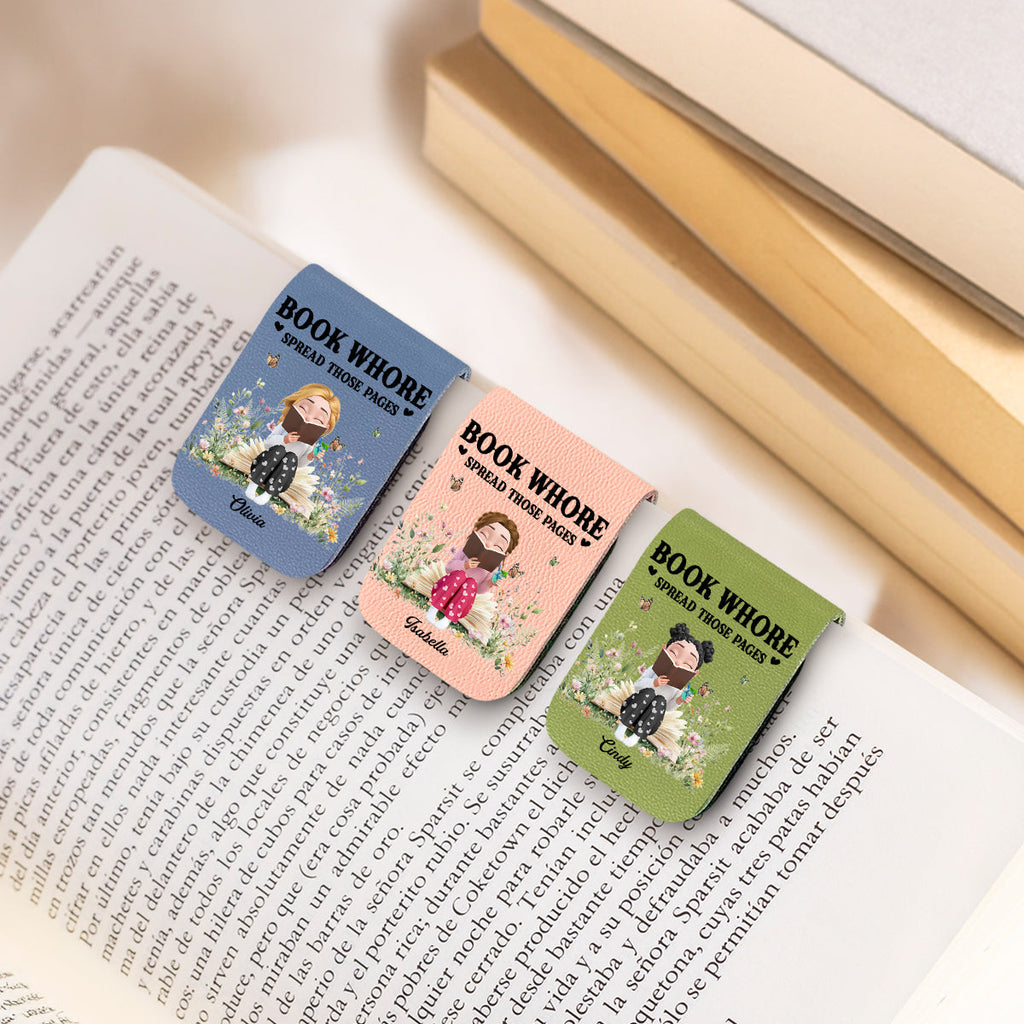 Pages Beg To Be Spread - Personalized Leather Bookmark