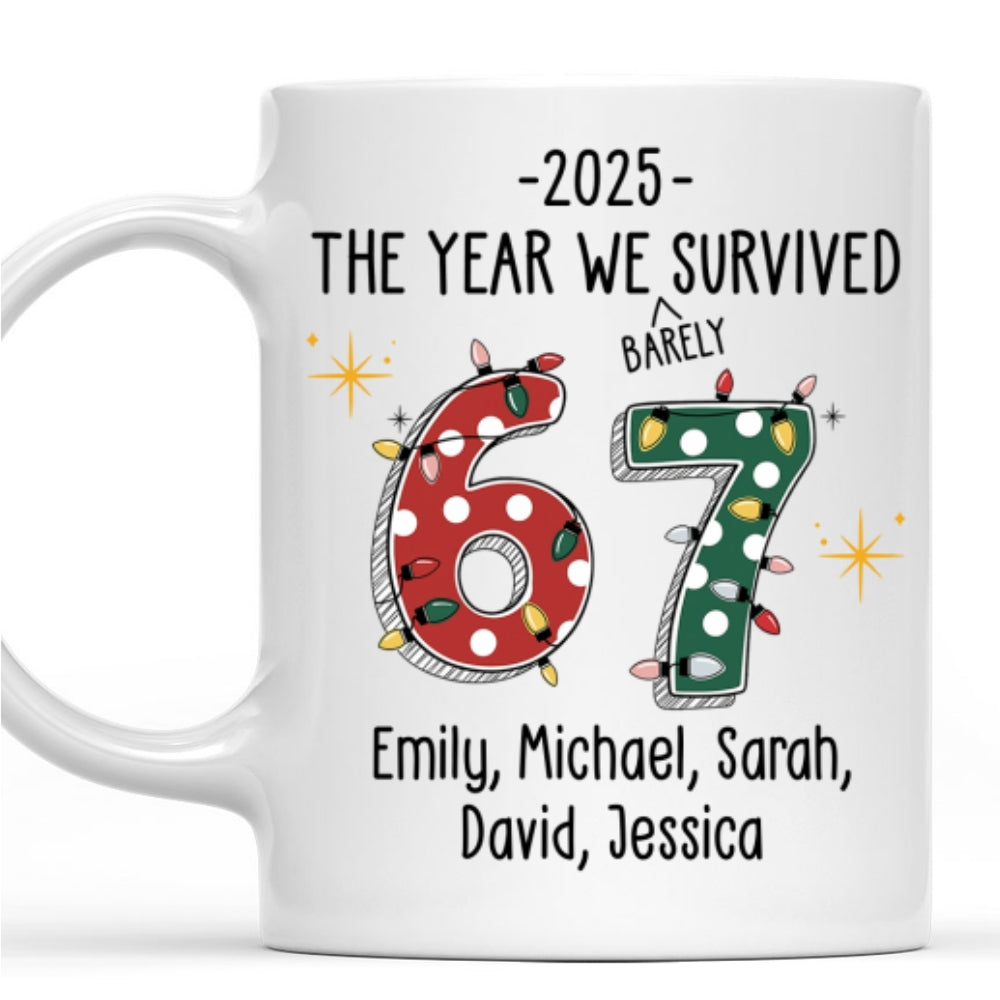 Custom Coworker, Christmas & Birthday Team Appreciation Gift • Six Seven Coworker Slang - Personalized Coffee Mug