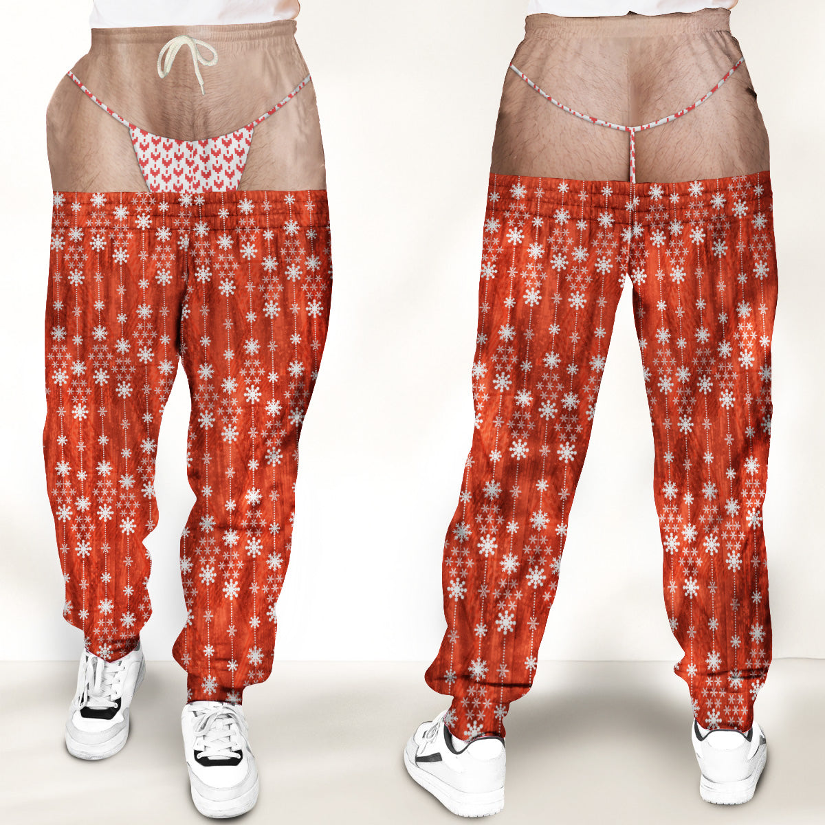Custom Funny Ugly Christmas Sweatpants, Couple Christmas Gift • Funny Christmas Warm - Personalized Sweatpants