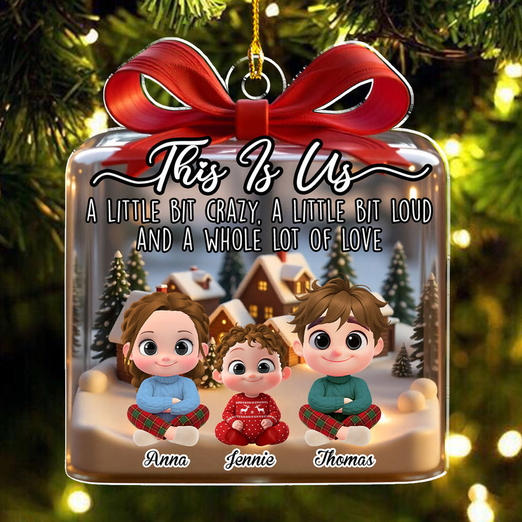Custom Brothers & Sisters Christmas Ornament •  This Is Us Together - Personalized Acrylic Ornament