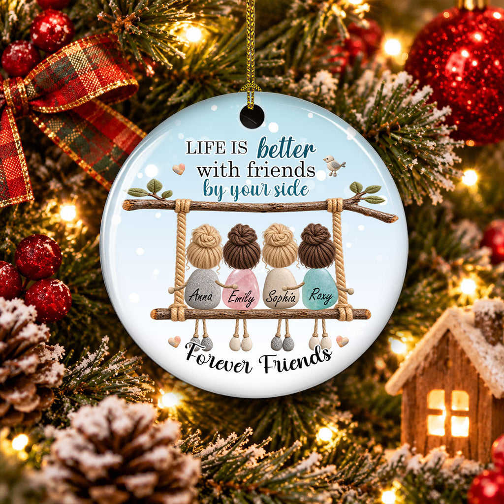 Custom Sister Christmas Ornament •  Special Moments - Personalized Ceramic Ornament