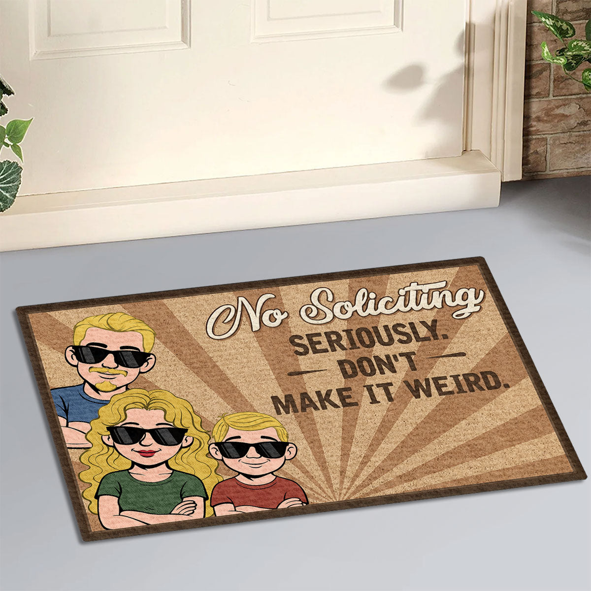 Please Skip This House - Personalized Doormat